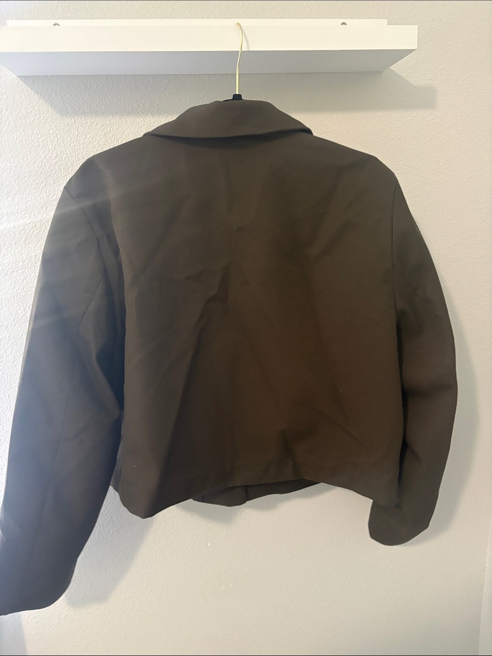 H&M Cropped Boxy Blazer in Brown - Picture 5 of 5